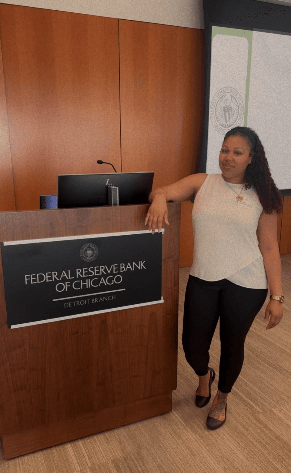 MB Experiences teaching financial literacy at the Federal Reserve Bank of Chicago, Detroit Branch